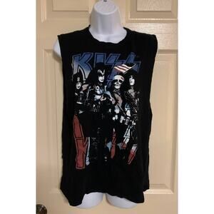 Forever 21 KISS Sleeveless Black Muscle Tee